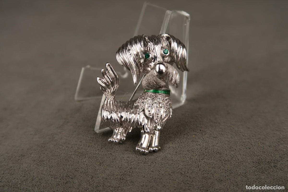 Joyeria: Antiguo Broche forma de Perro - Foto 1