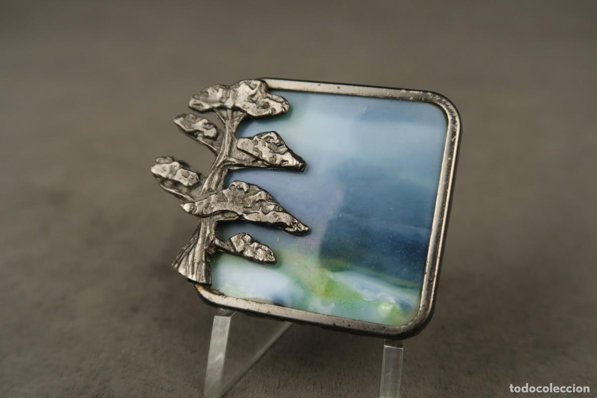 Joyeria: Antiguo Broche con Cristal de Murano - Foto 4