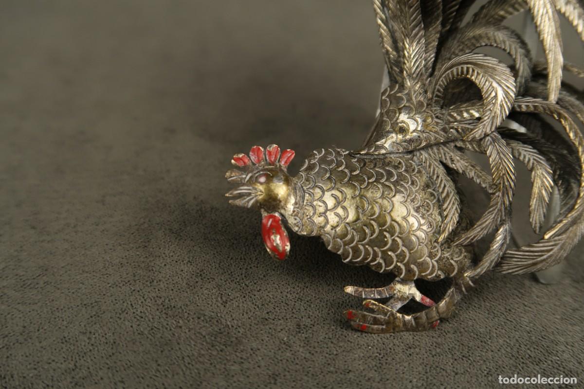 Joyeria: Antiguo Broche Gallo - Foto 3