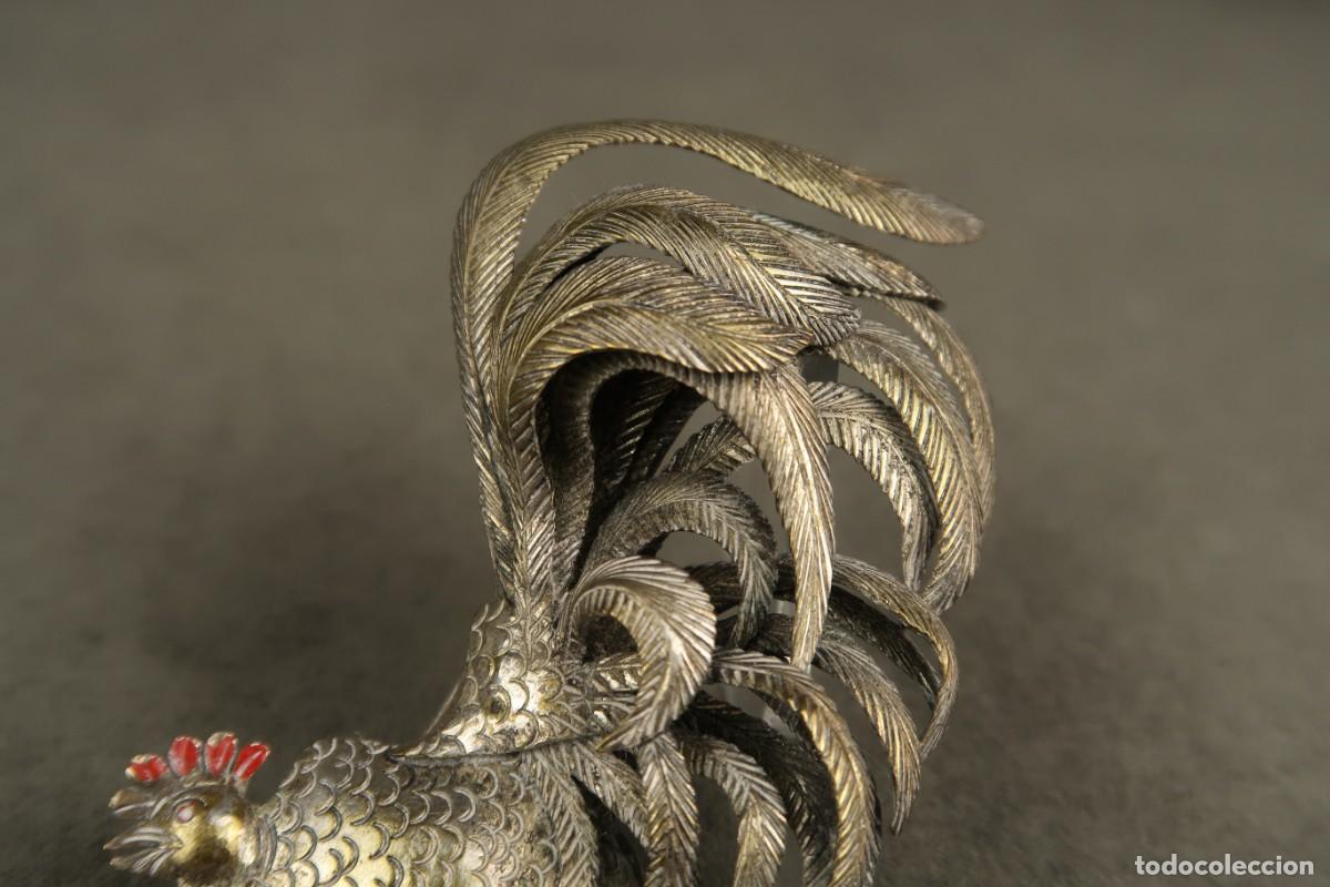 Joyeria: Antiguo Broche Gallo - Foto 5