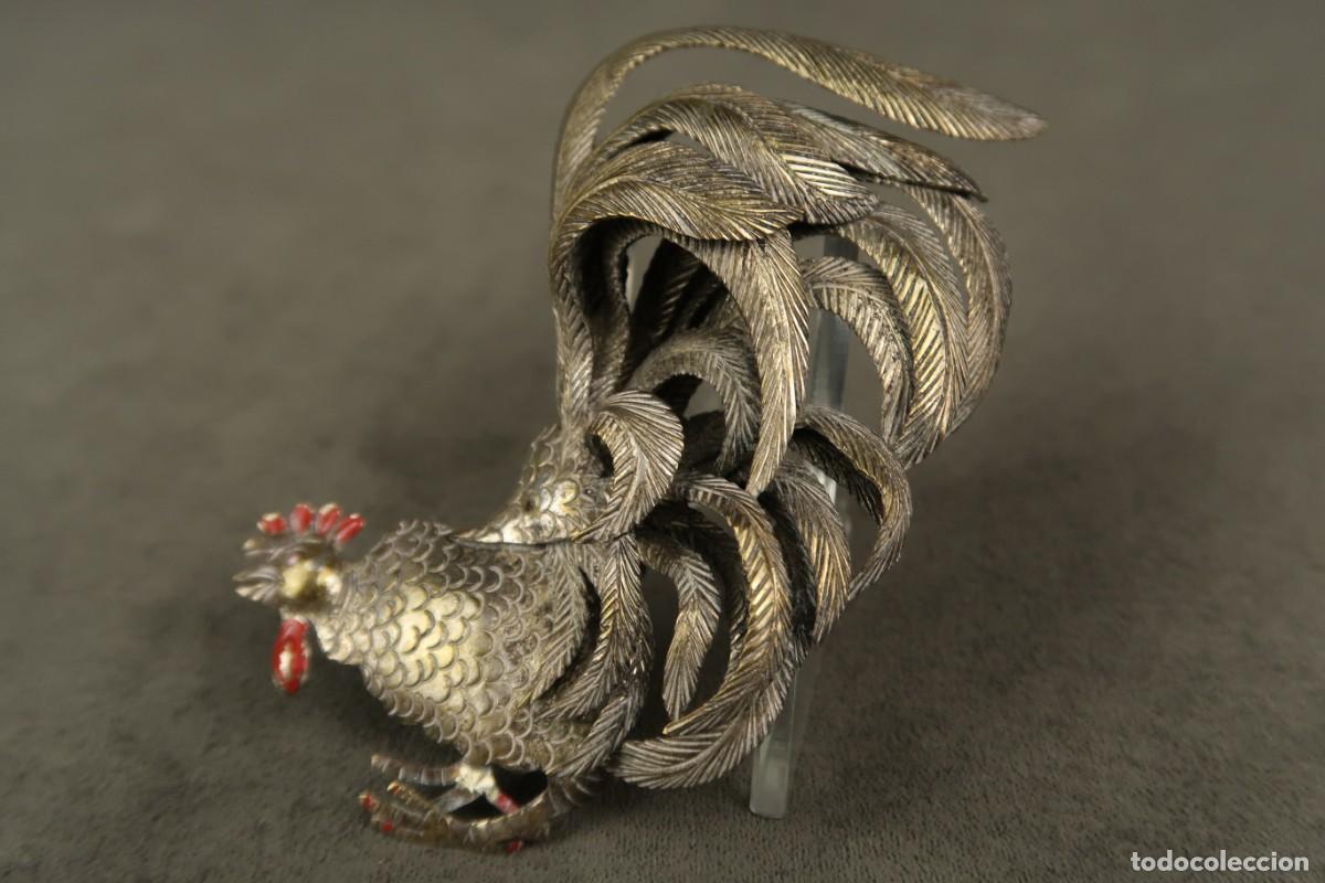 Joyeria: Antiguo Broche Gallo - Foto 6
