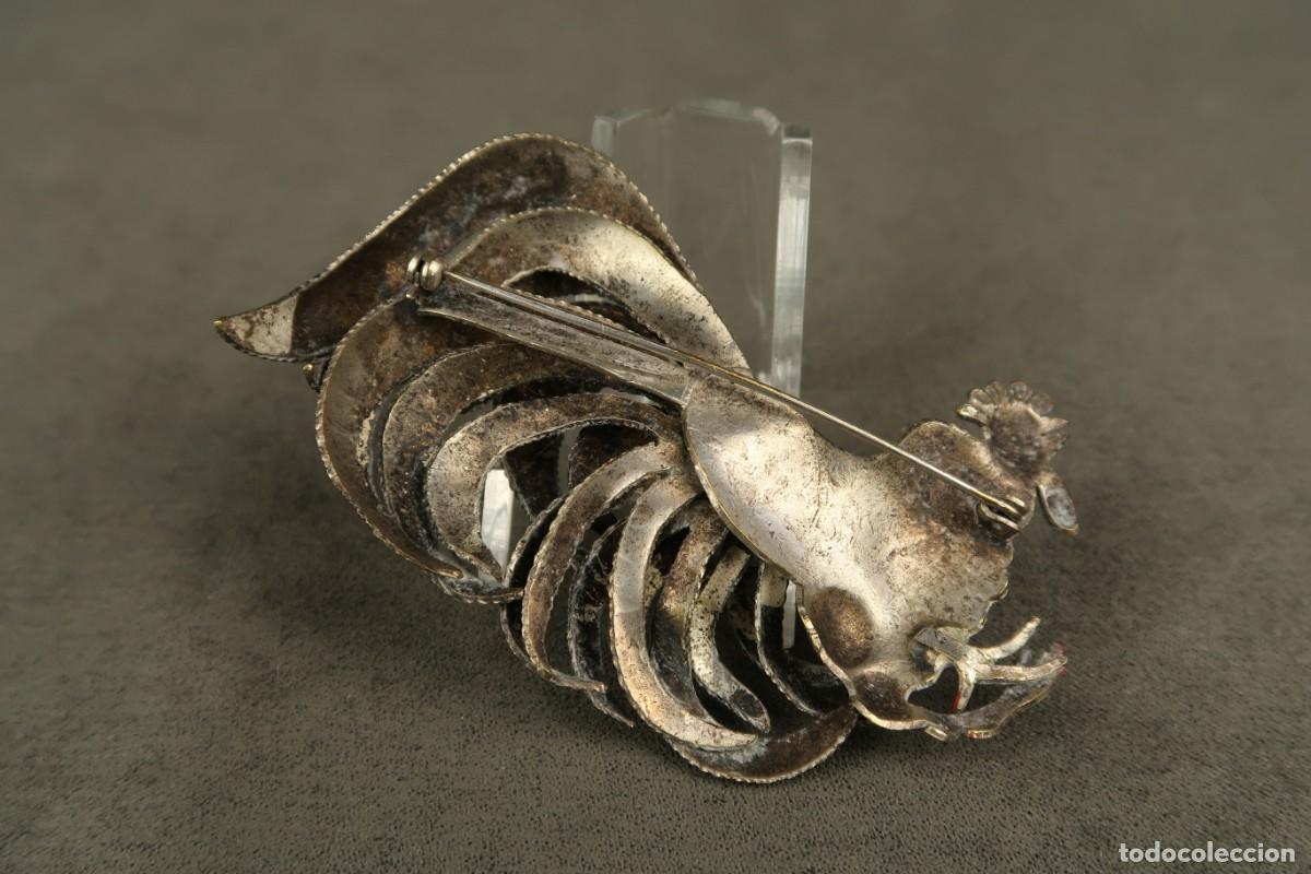 Joyeria: Antiguo Broche Gallo - Foto 7