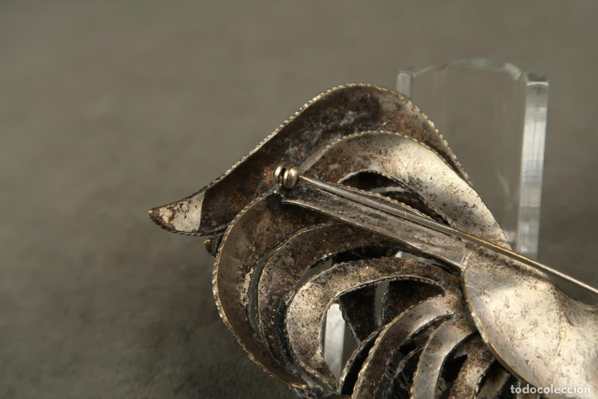 Joyeria: Antiguo Broche Gallo - Foto 9