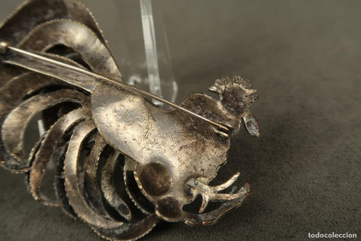 Joyeria: Antiguo Broche Gallo - Foto 10