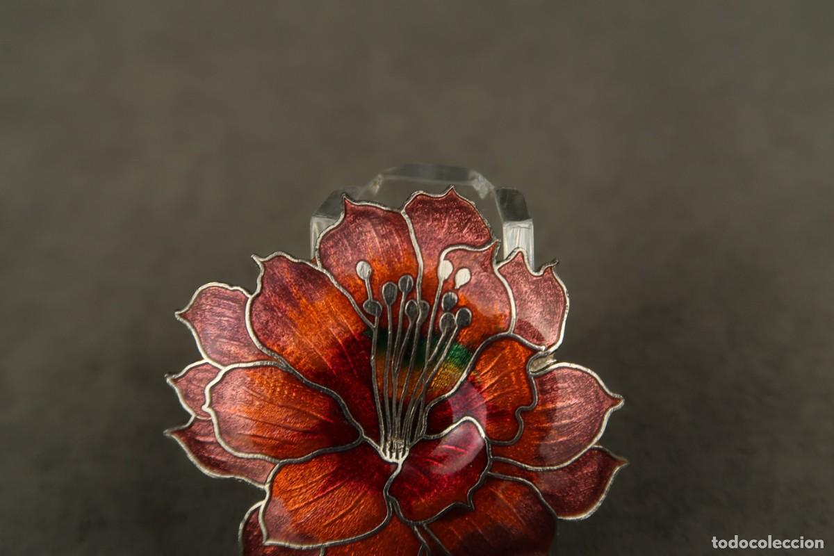 Joyeria: Antiguo Broche Esmaltado - Foto 2