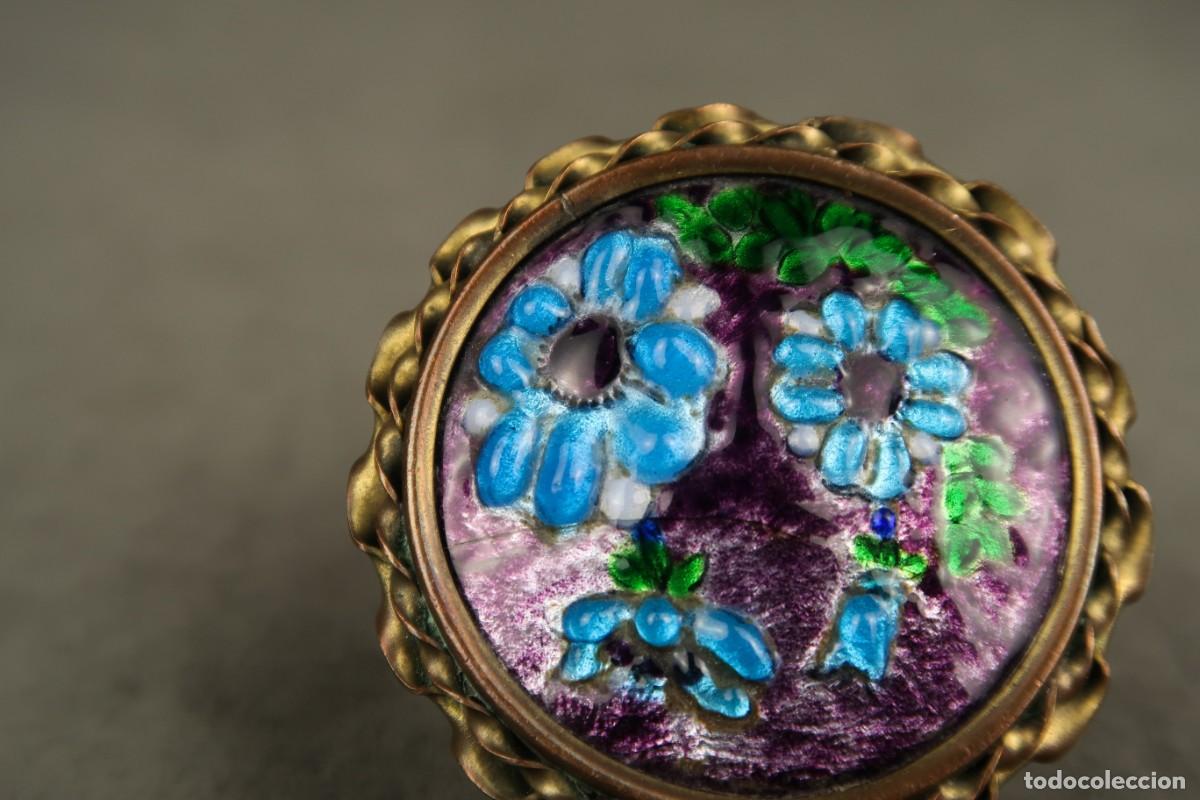 Joyeria: Antiguo Broche Frances Limoges Esmaltado - Foto 4