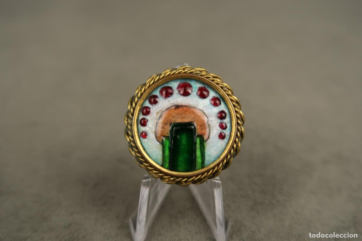Joyeria: Antiguo Broche Frances Limoges Esmaltado - Foto 4