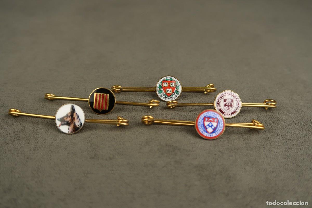 Joyeria: Antiguo Conjunto Broches Esmaltados - Foto 1
