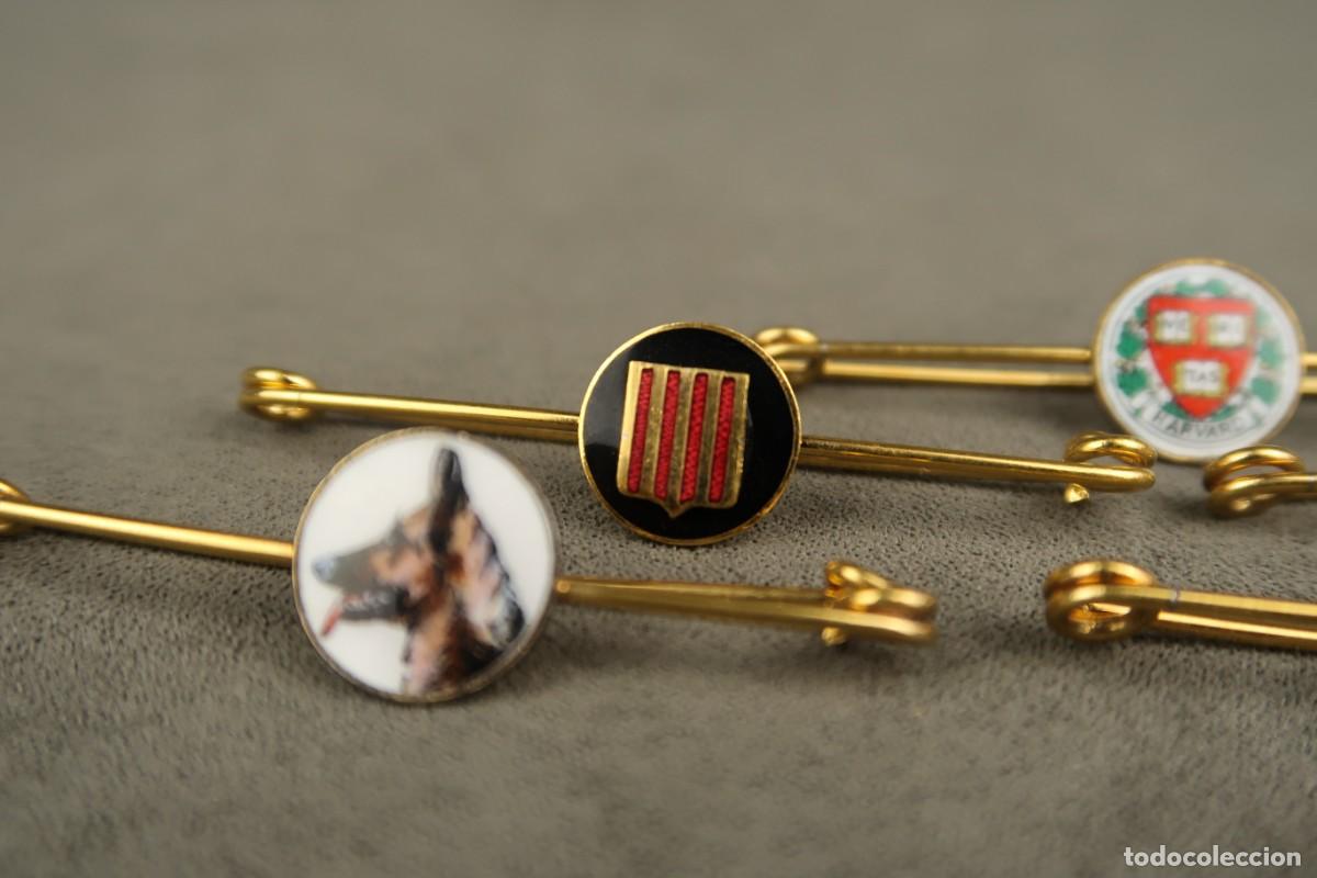 Joyeria: Antiguo Conjunto Broches Esmaltados - Foto 3