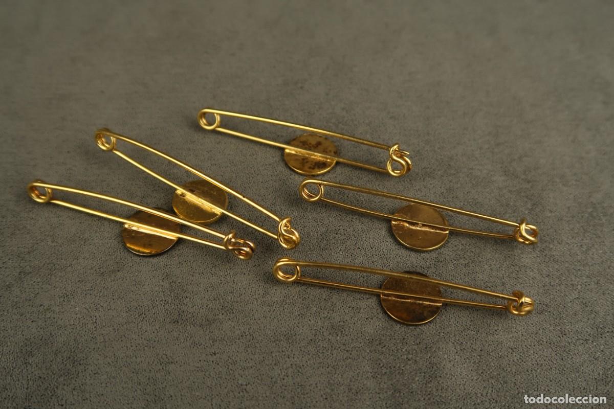 Joyeria: Antiguo Conjunto Broches Esmaltados - Foto 8