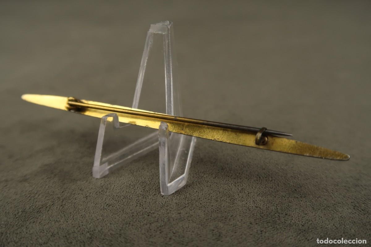 Joyeria: Antiguo Broche Damasquinado - Foto 6