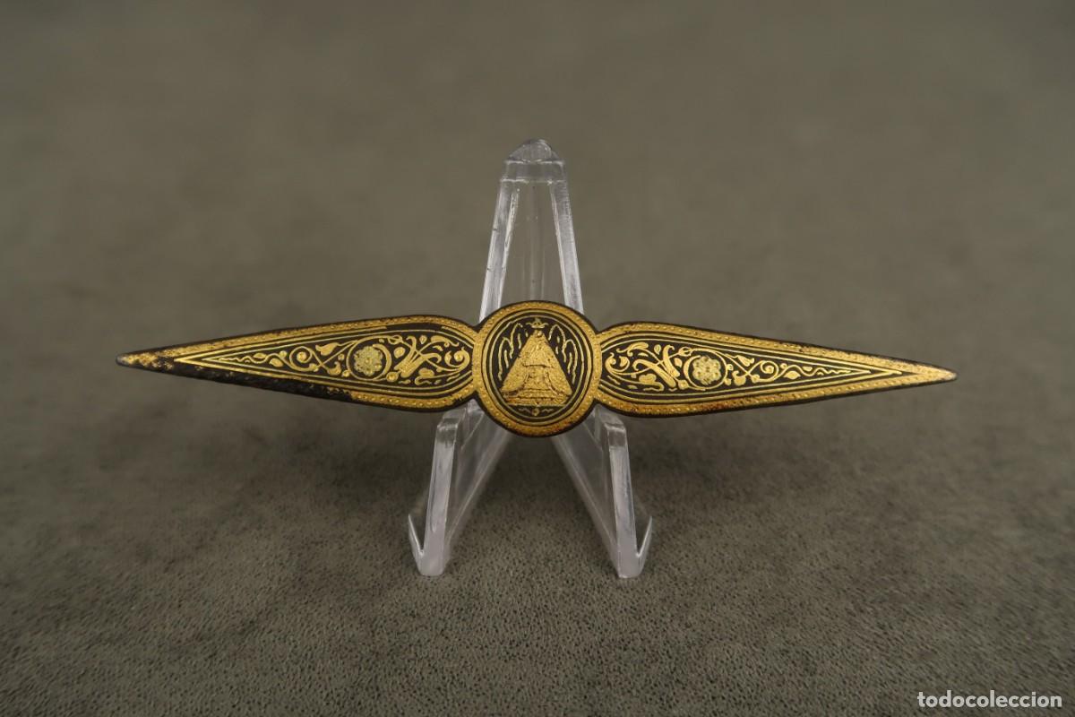 Joyeria: Antiguo Broche Damasquinado - Foto 1