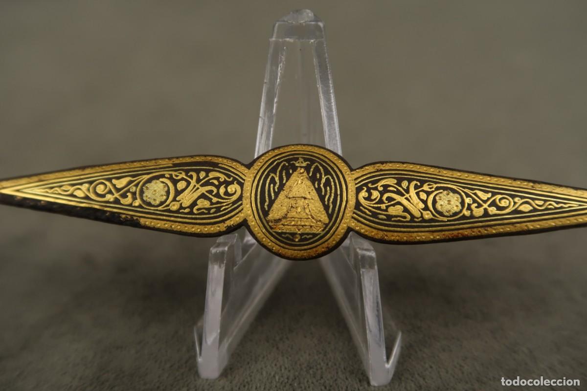 Joyeria: Antiguo Broche Damasquinado - Foto 4