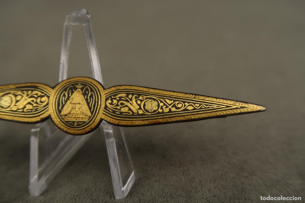 Joyeria: Antiguo Broche Damasquinado - Foto 5
