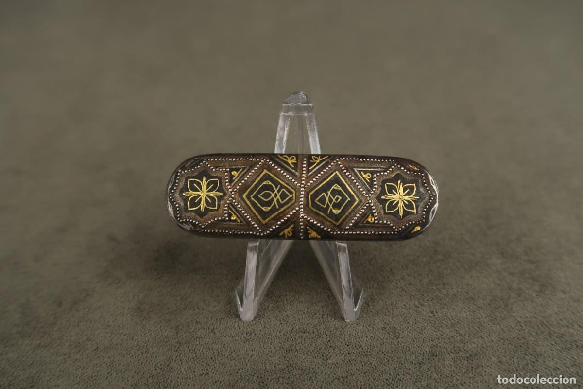 Joyeria: Antiguo Broche Damasquinado - Foto 1