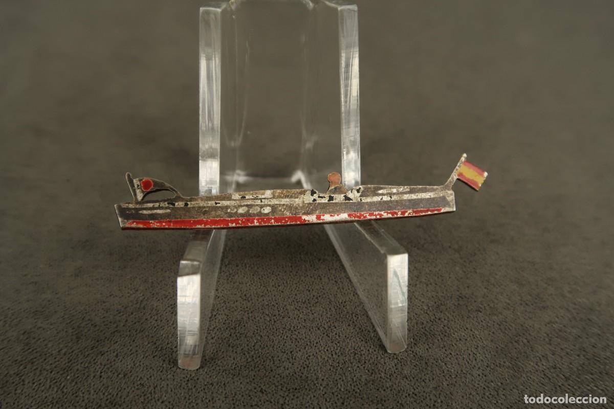 Joyeria: Antiguo Broche de Plata Pintado a Mano - Foto 1