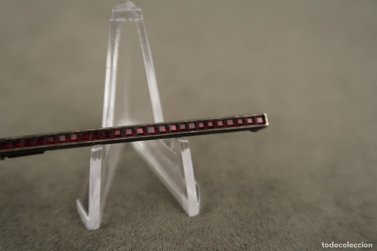 Joyeria: Antiguo Broche de Plata Art Deco - Foto 3