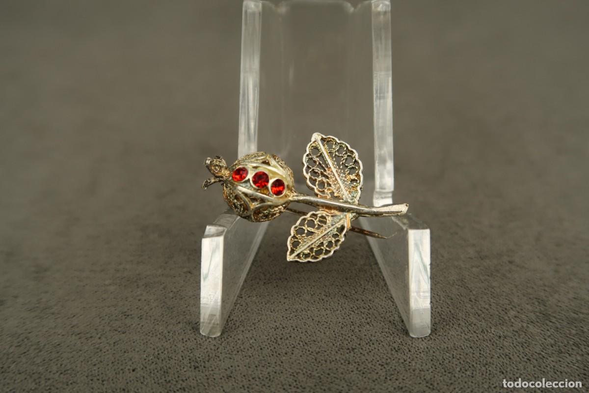 Joyeria: Antiguo Broche de Plata Filigrana - Foto 1