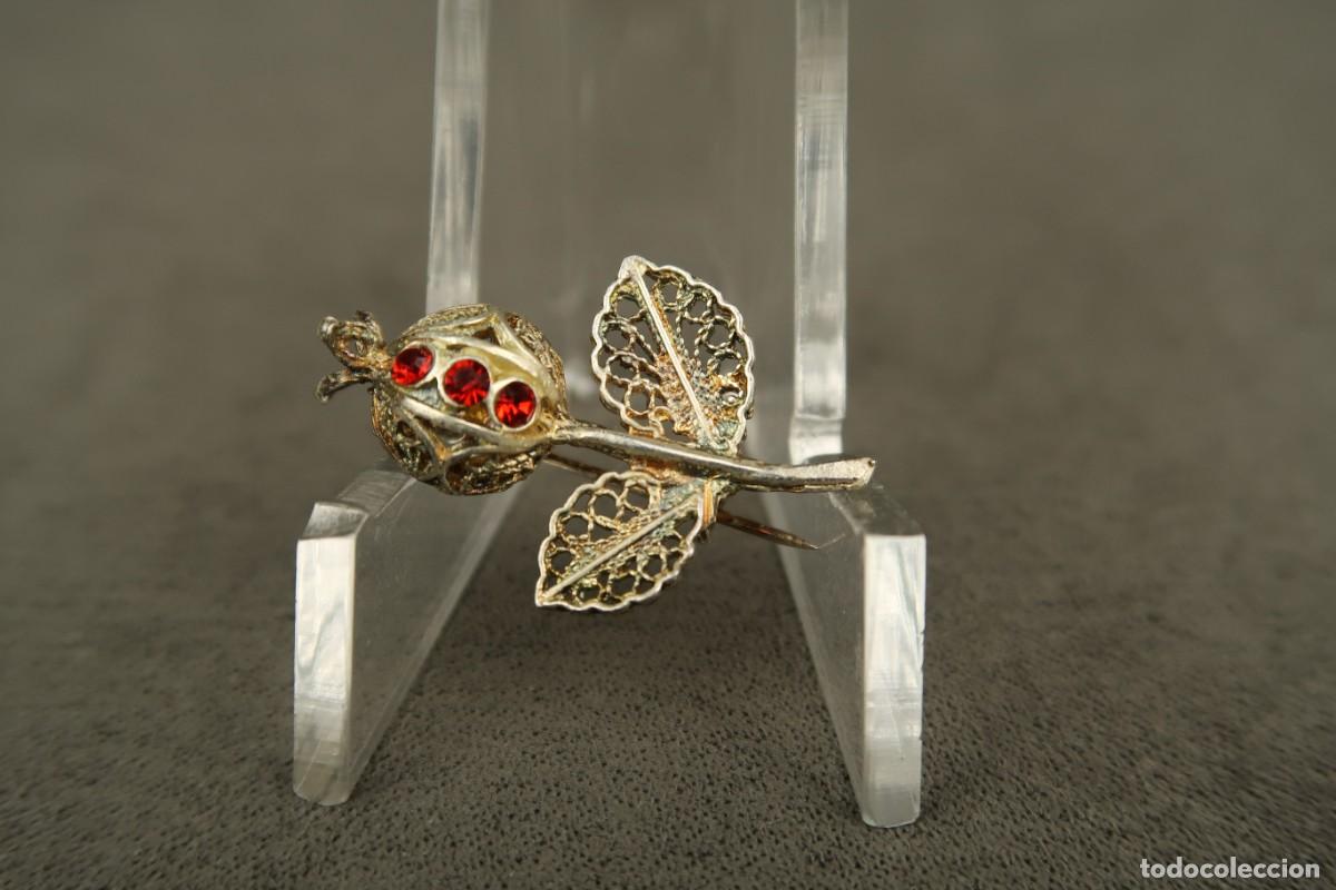Joyeria: Antiguo Broche de Plata Filigrana - Foto 3