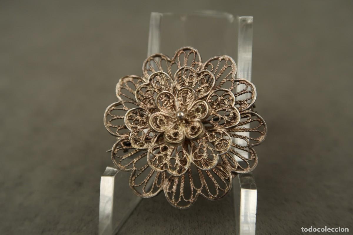 Joyeria: Antiguo Broche de Plata Filigrana - Foto 3