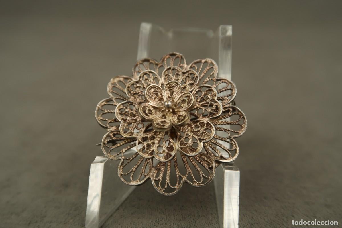 Joyeria: Antiguo Broche de Plata Filigrana - Foto 4