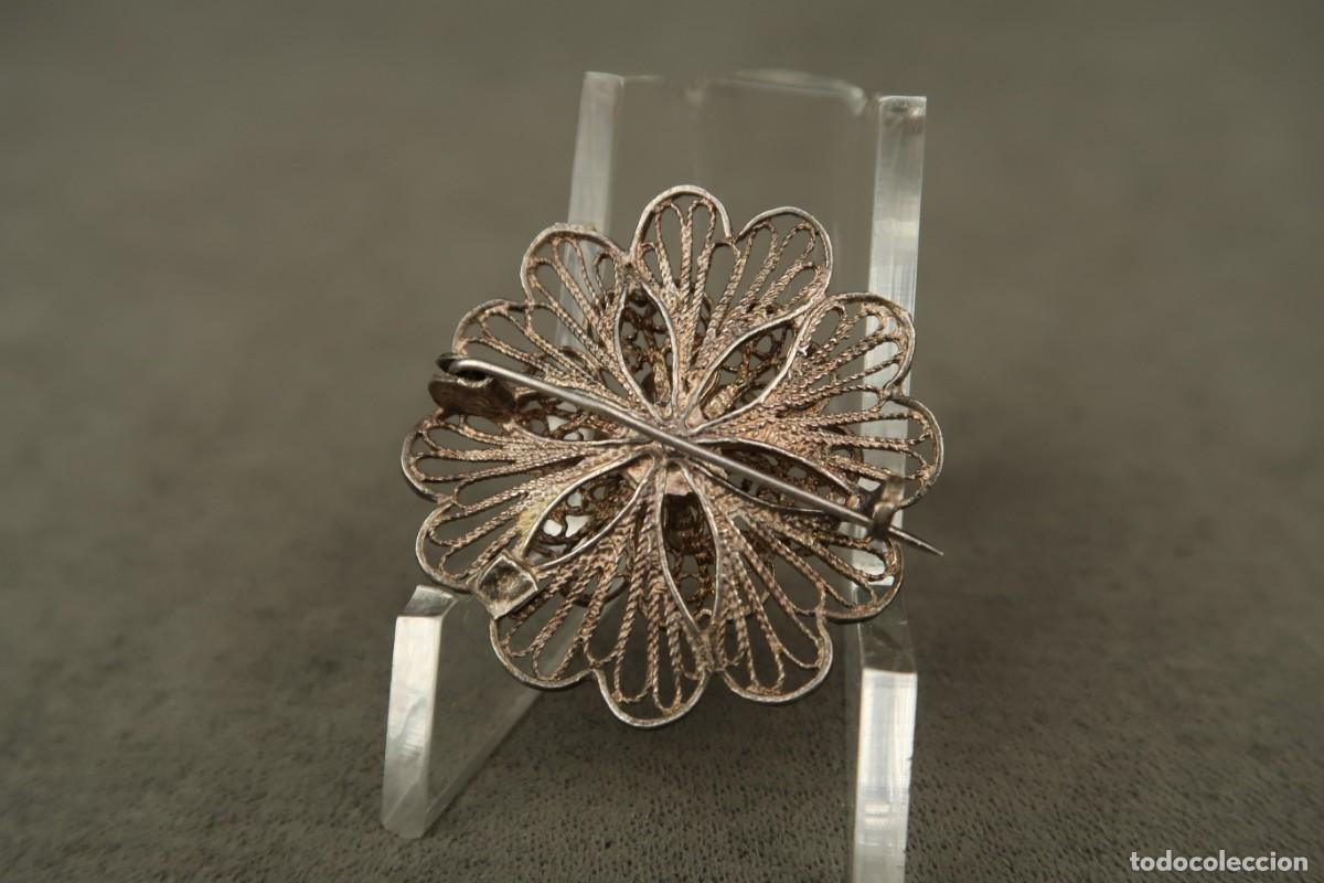 Joyeria: Antiguo Broche de Plata Filigrana - Foto 5