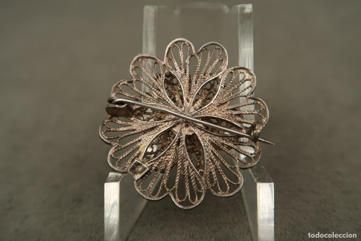 Joyeria: Antiguo Broche de Plata Filigrana - Foto 6