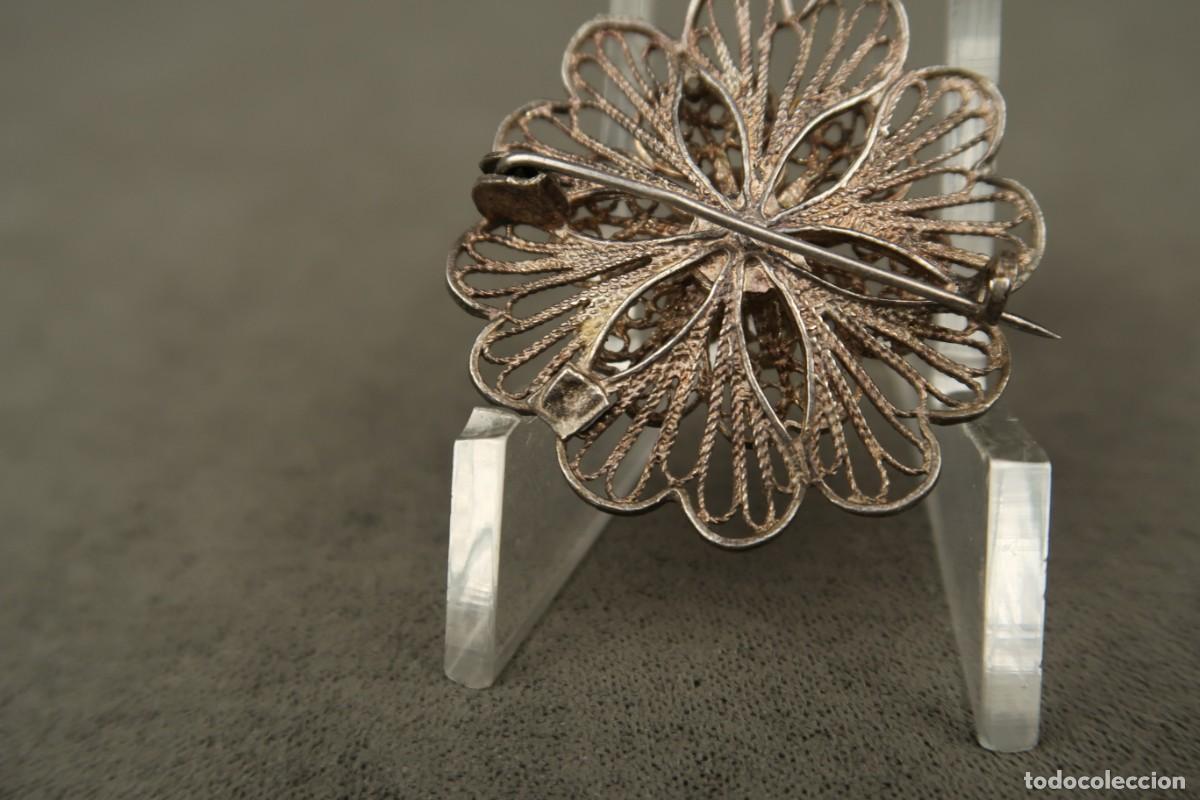 Joyeria: Antiguo Broche de Plata Filigrana - Foto 7