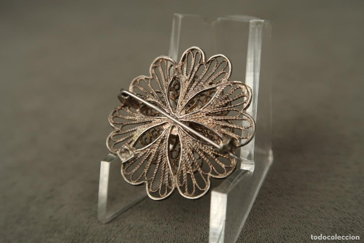 Joyeria: Antiguo Broche de Plata Filigrana - Foto 8