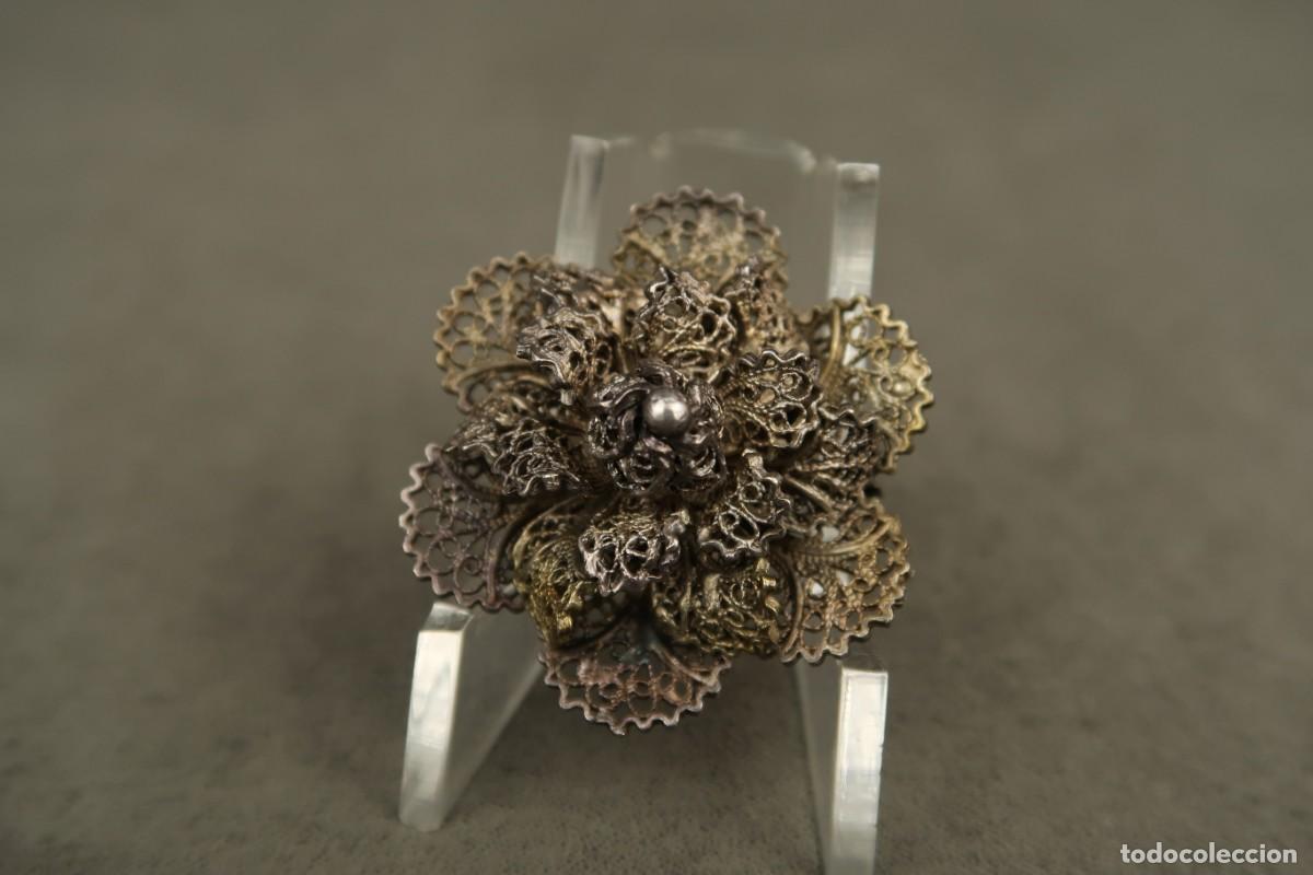 Joyeria: Antiguo Broche de Plata Filigrana - Foto 1