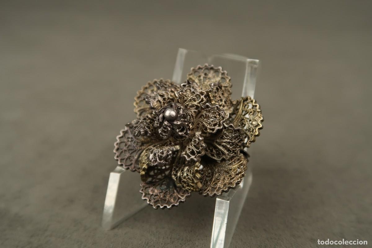 Joyeria: Antiguo Broche de Plata Filigrana - Foto 3