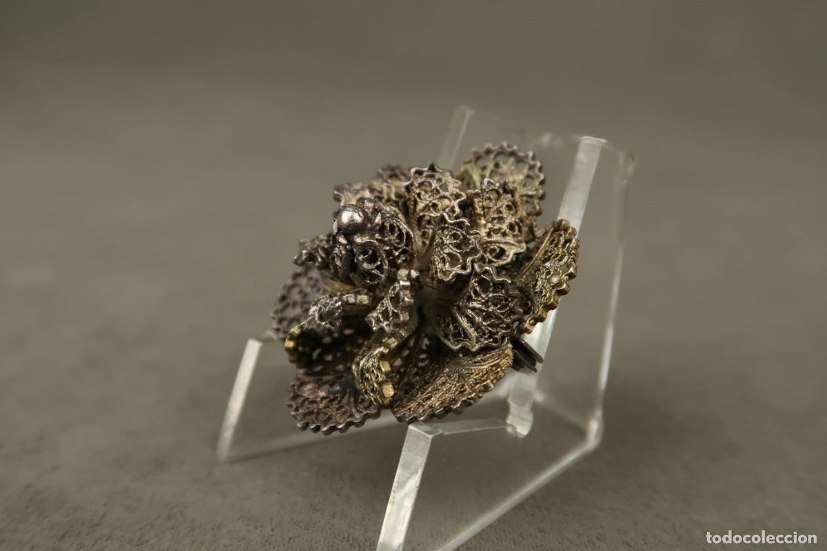 Joyeria: Antiguo Broche de Plata Filigrana - Foto 4