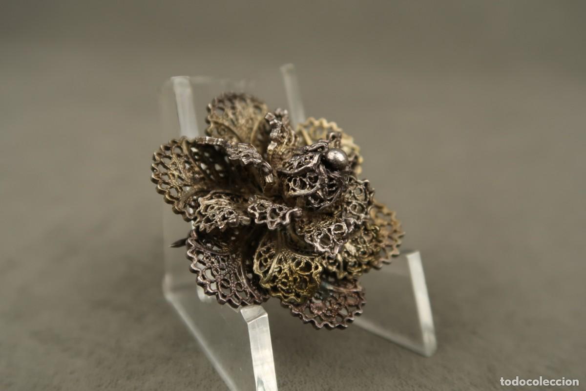 Joyeria: Antiguo Broche de Plata Filigrana - Foto 5