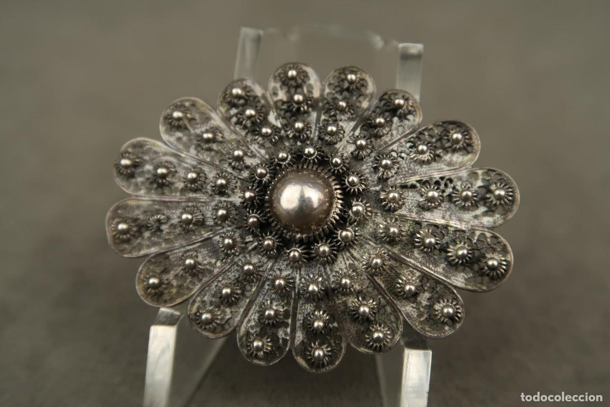 Joyeria: Antiguo Broche de Plata Filigrana - Foto 4
