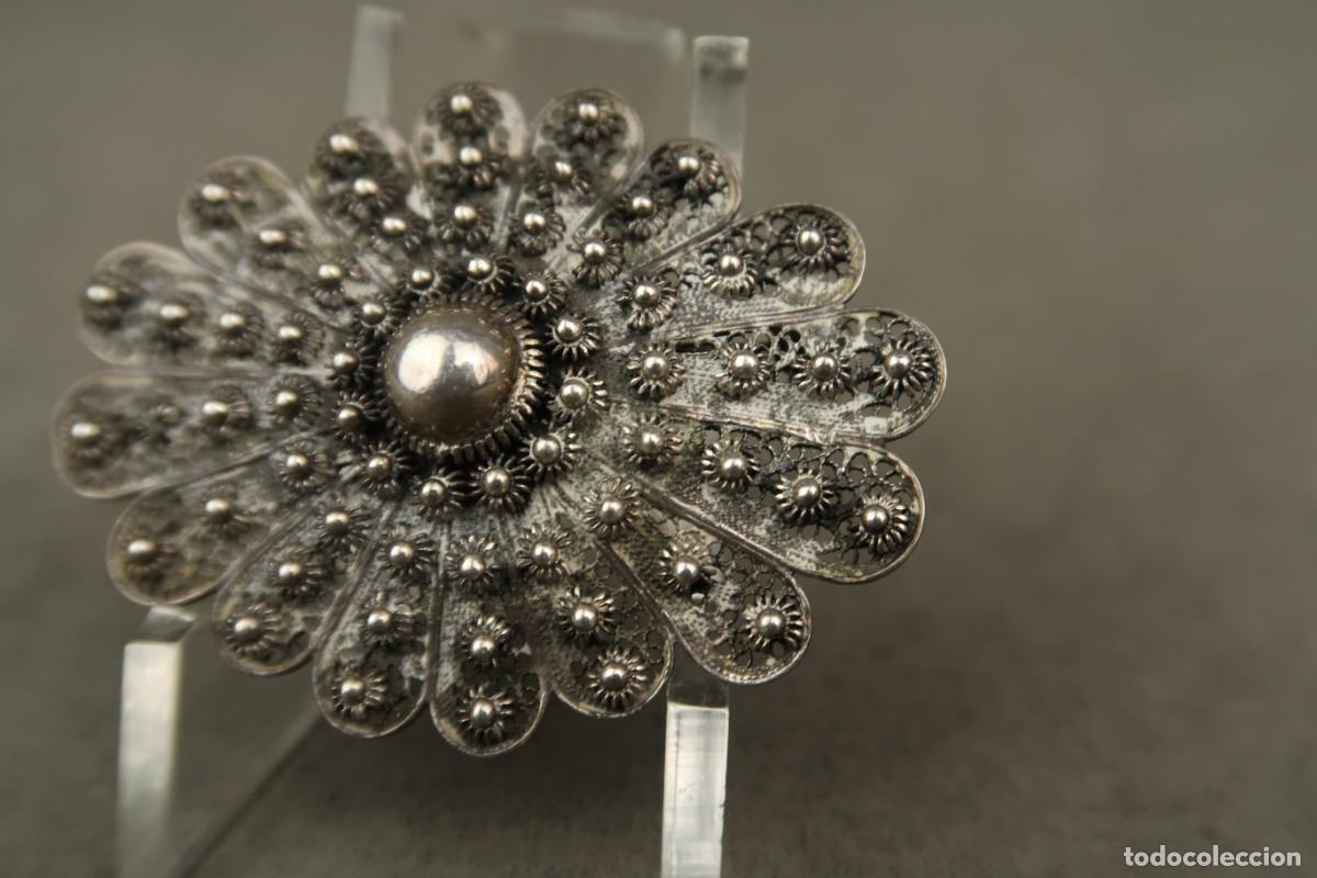 Joyeria: Antiguo Broche de Plata Filigrana - Foto 5