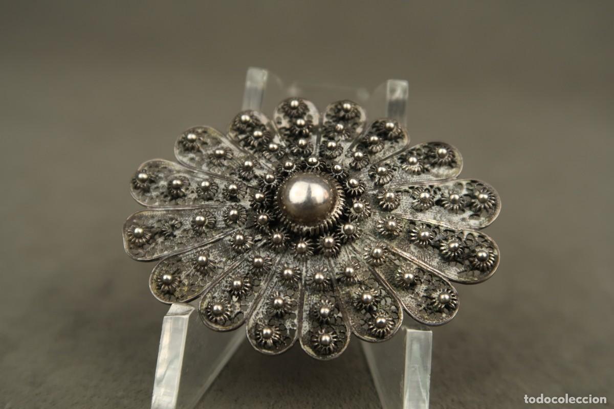 Joyeria: Antiguo Broche de Plata Filigrana - Foto 6