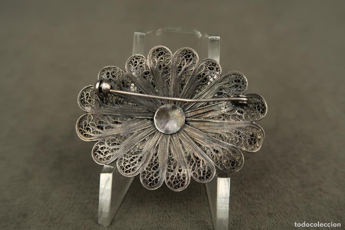 Joyeria: Antiguo Broche de Plata Filigrana - Foto 9
