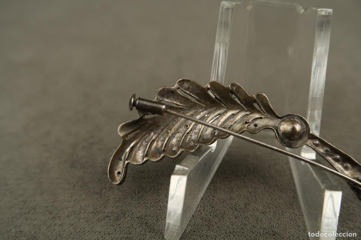 Joyeria: Antiguo Broche de Plata con Marcasitas - Foto 7
