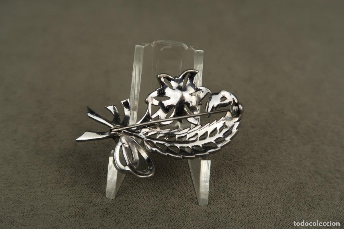 Joyeria: Antiguo Broche de Plata con Marcasitas - Foto 7