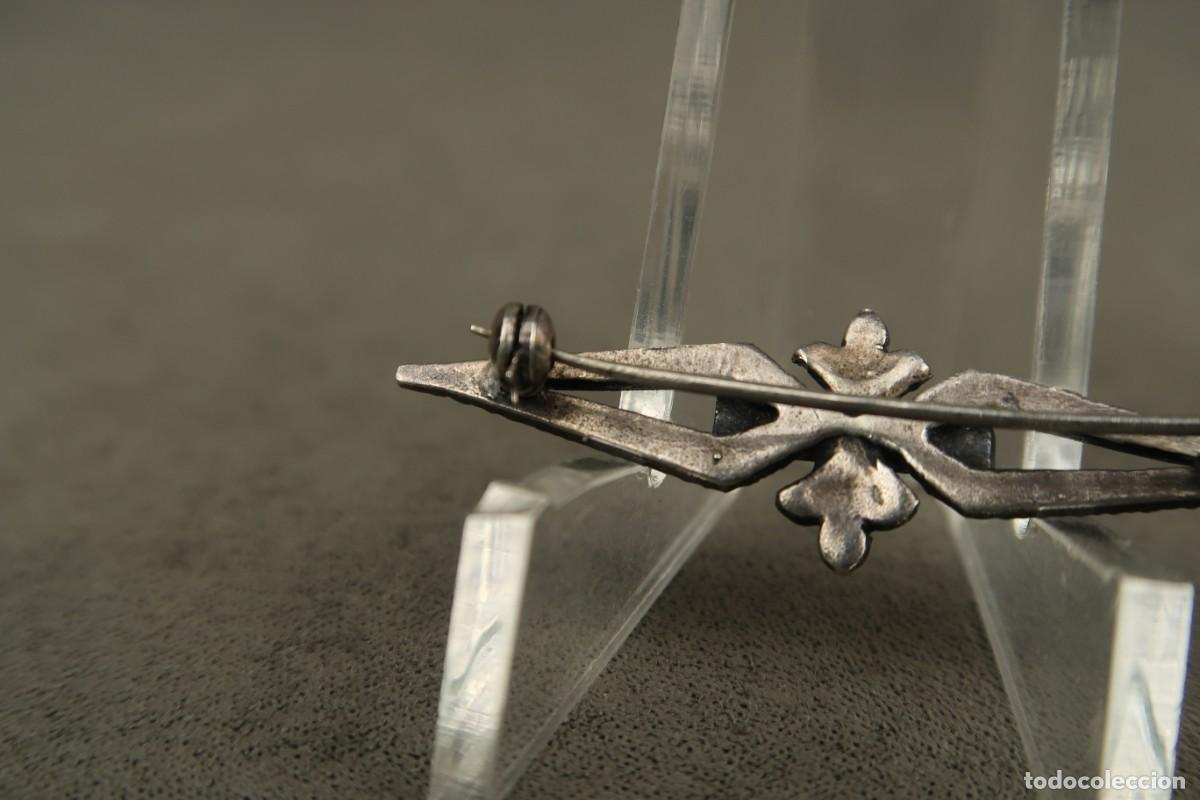 Joyeria: Antiguo Broche de Plata con Marcasitas - Foto 8