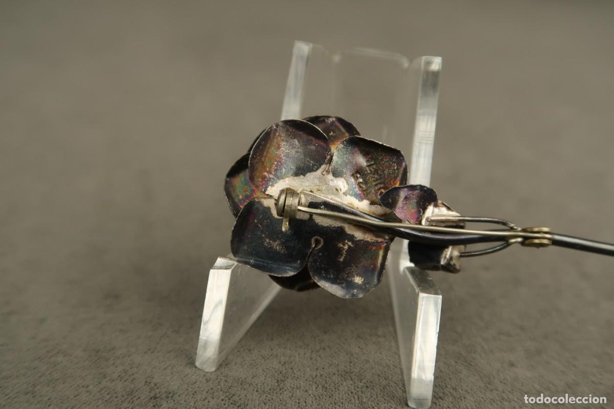Joyeria: Antiguo Broche de Plata forma de Flor - Foto 6