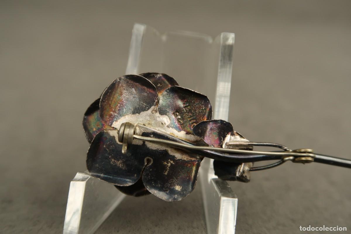 Joyeria: Antiguo Broche de Plata forma de Flor - Foto 7