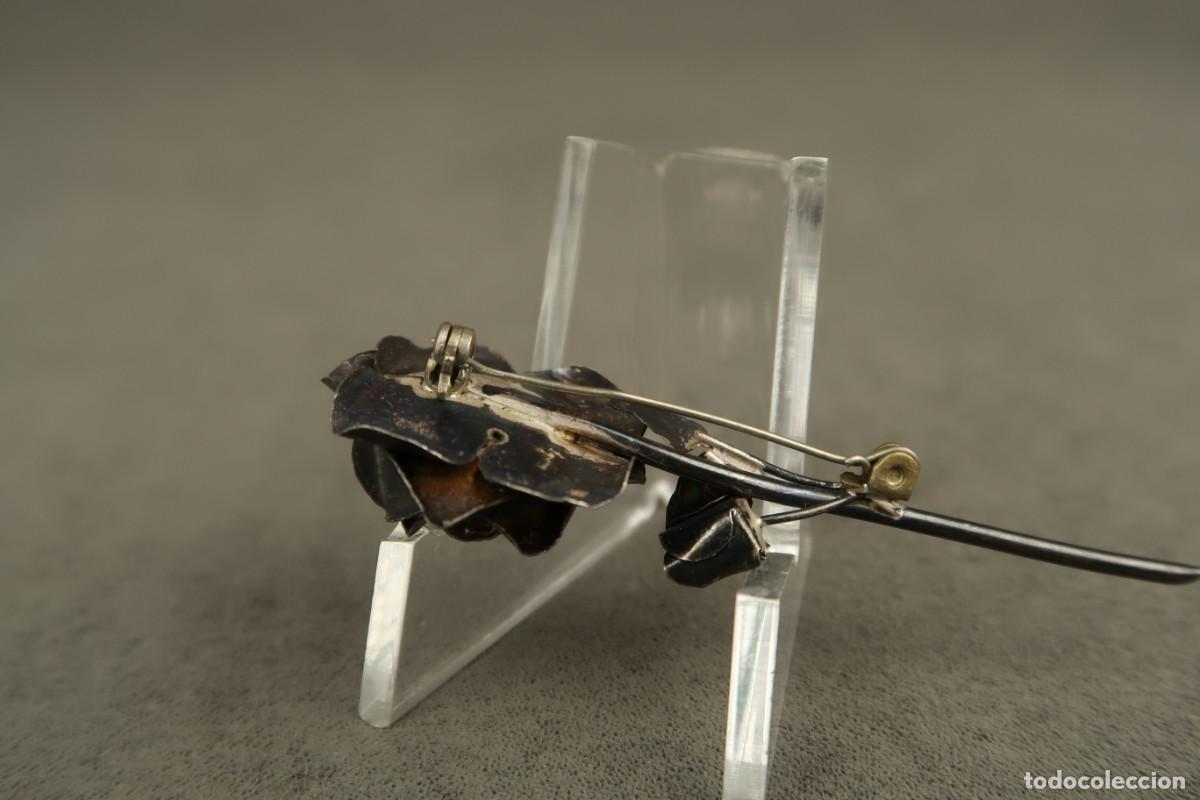 Joyeria: Antiguo Broche de Plata forma de Flor - Foto 8