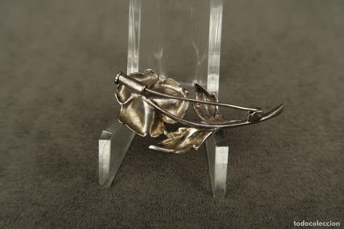 Joyeria: Antiguo Broche de Plata forma de Flor - Foto 6