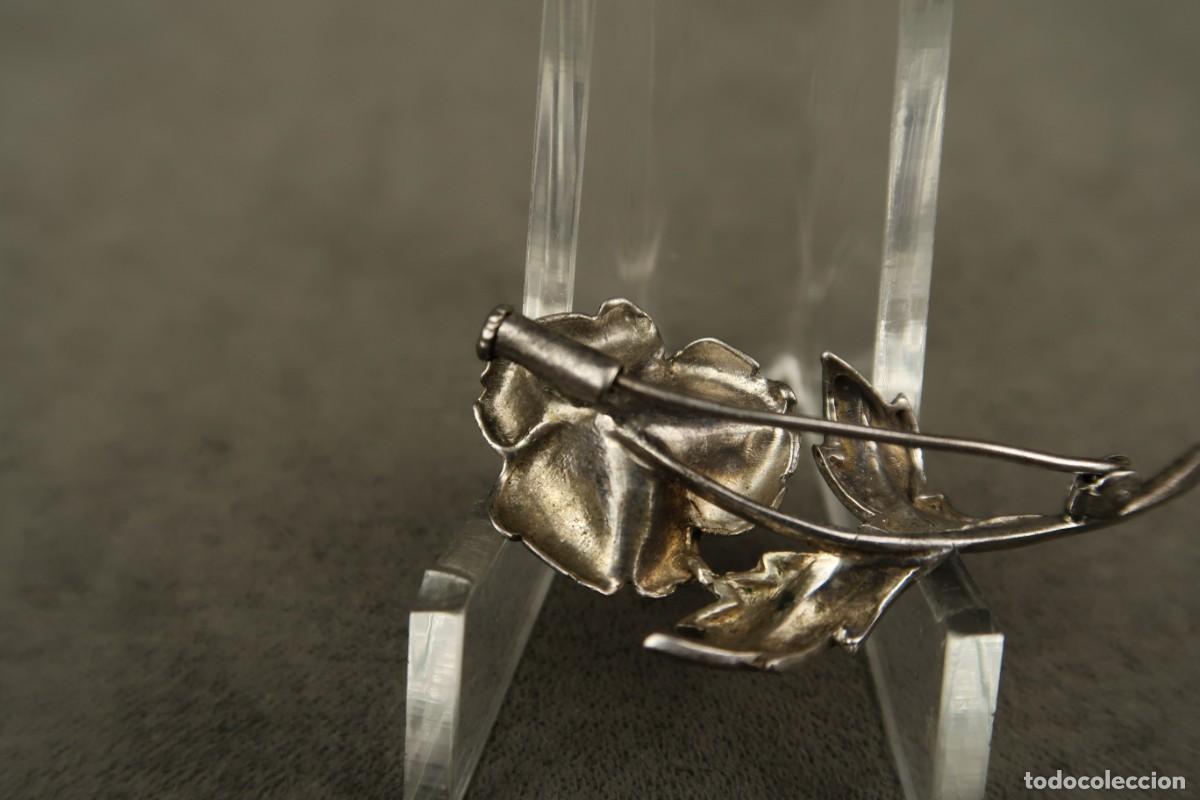 Joyeria: Antiguo Broche de Plata forma de Flor - Foto 7