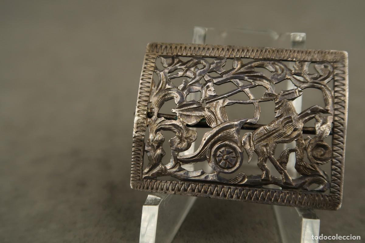 Joyeria: Antiguo Broche de Plata - Foto 3