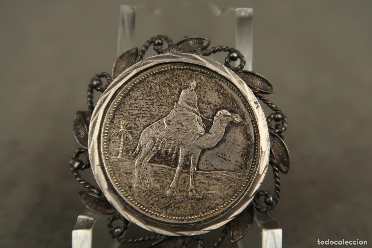 Joyeria: Antiguo Broche de Plata con moneda &Aacute;rabe - Foto 4