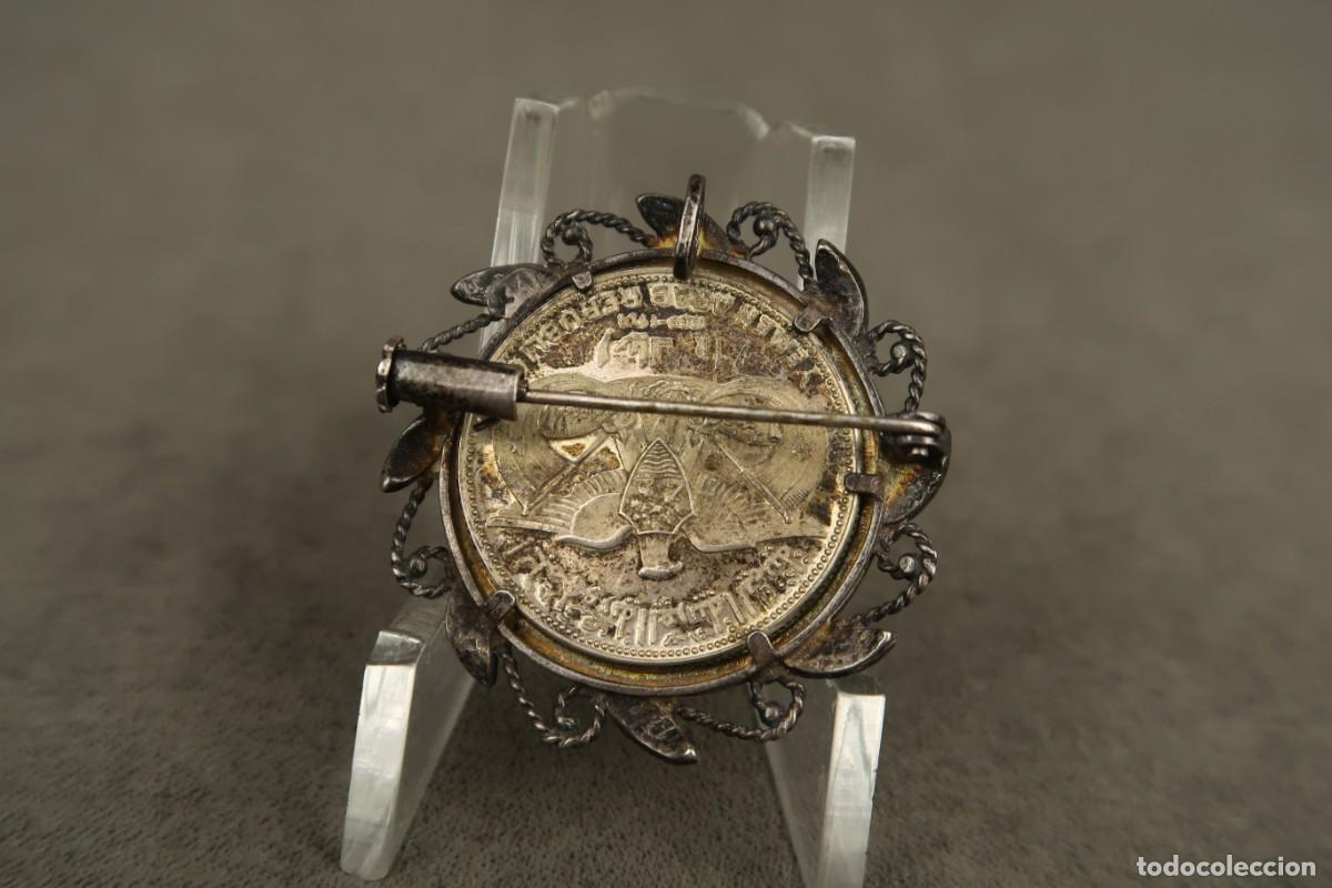 Joyeria: Antiguo Broche de Plata con moneda &Aacute;rabe - Foto 6