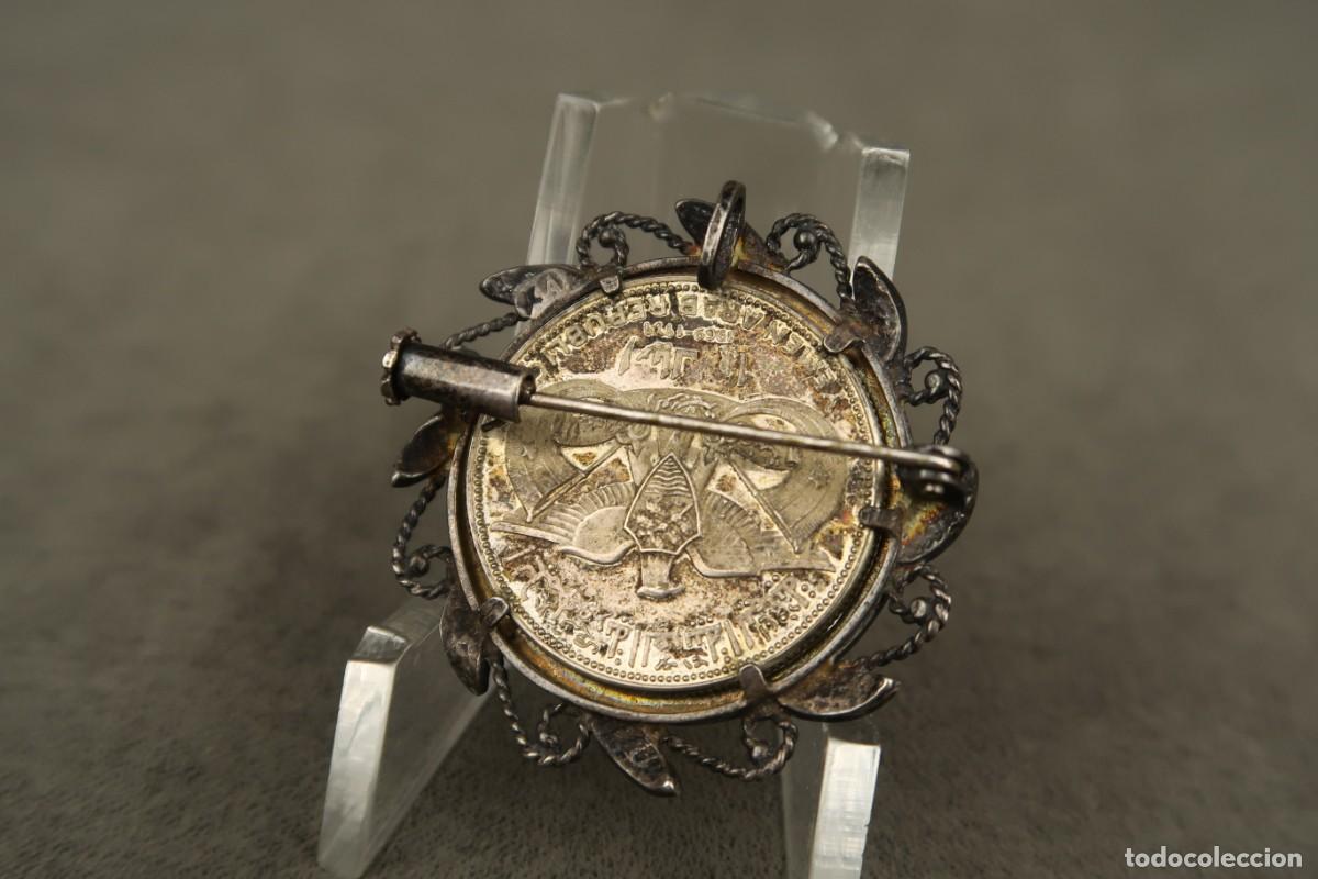 Joyeria: Antiguo Broche de Plata con moneda &Aacute;rabe - Foto 7