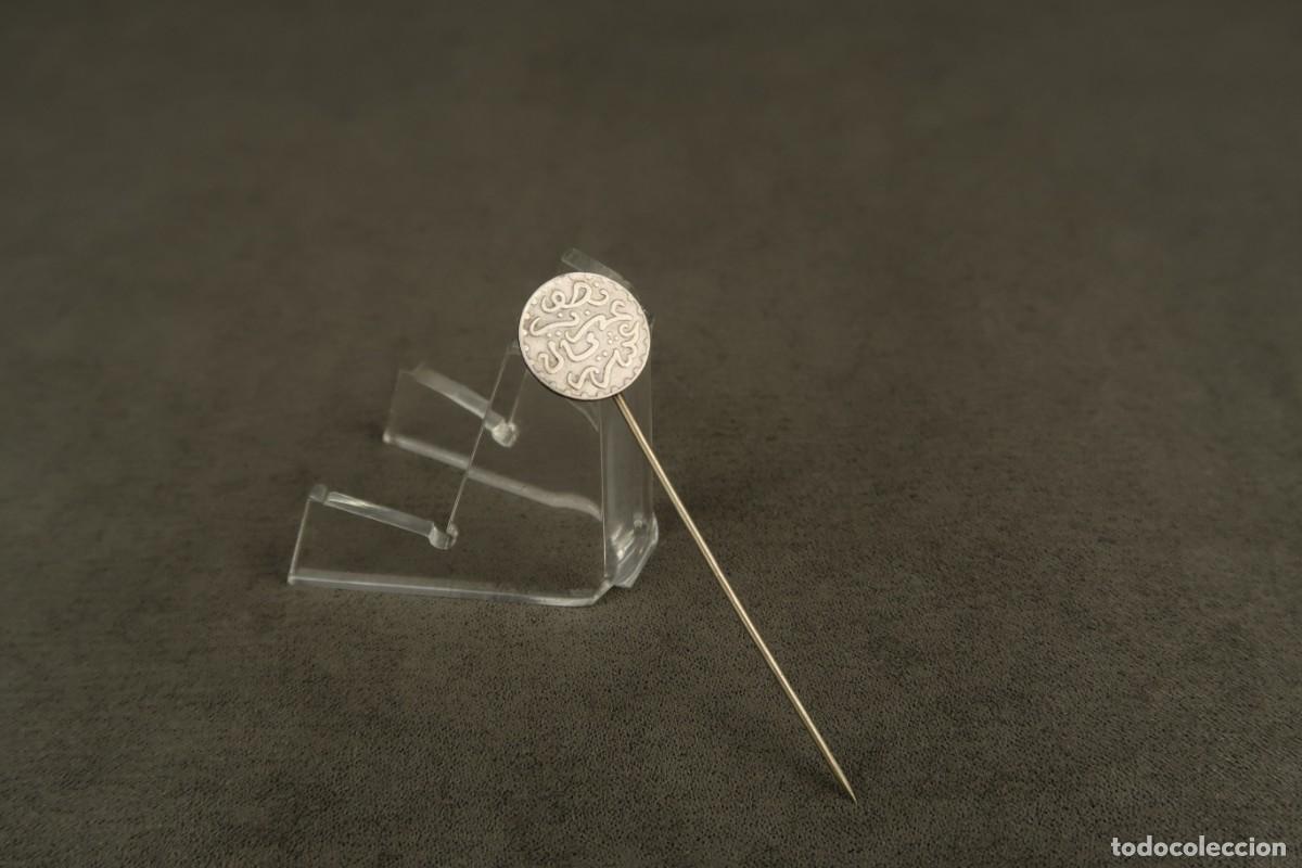Joyeria: Antiguo Broche Alfiler de Plata con moneda &Aacute;rabe - Foto 2